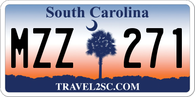SC license plate MZZ271