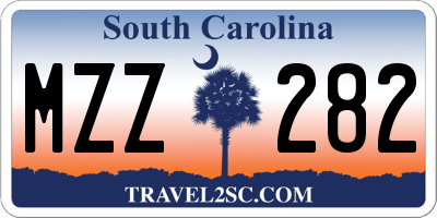 SC license plate MZZ282