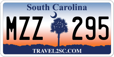 SC license plate MZZ295