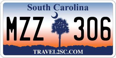 SC license plate MZZ306