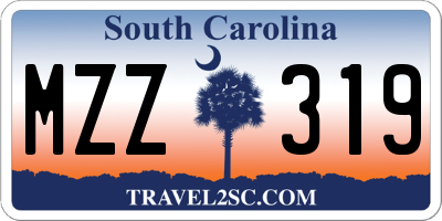 SC license plate MZZ319