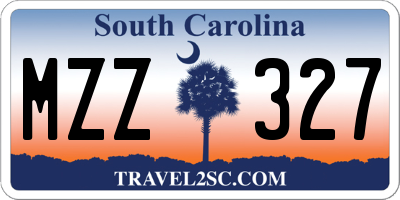 SC license plate MZZ327