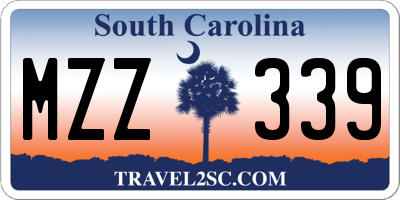 SC license plate MZZ339