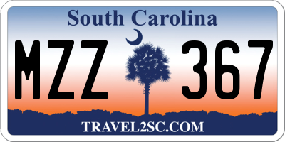 SC license plate MZZ367