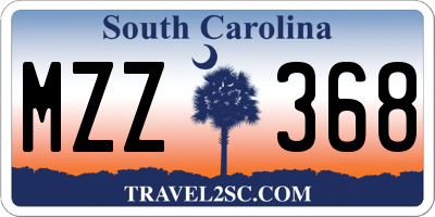 SC license plate MZZ368