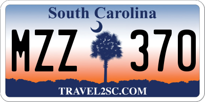 SC license plate MZZ370