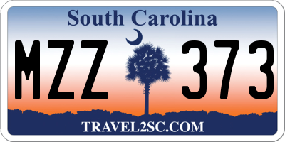 SC license plate MZZ373