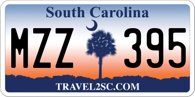 SC license plate MZZ395