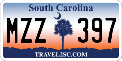 SC license plate MZZ397