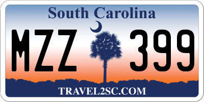 SC license plate MZZ399