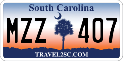 SC license plate MZZ407