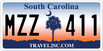 SC license plate MZZ411