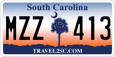 SC license plate MZZ413