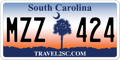 SC license plate MZZ424