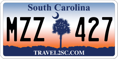 SC license plate MZZ427