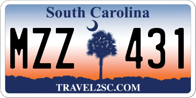 SC license plate MZZ431