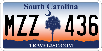 SC license plate MZZ436
