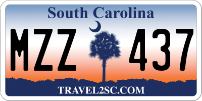 SC license plate MZZ437