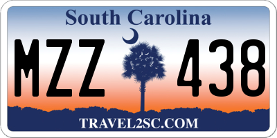 SC license plate MZZ438