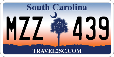 SC license plate MZZ439