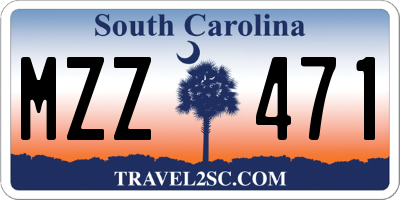 SC license plate MZZ471
