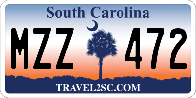 SC license plate MZZ472
