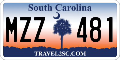 SC license plate MZZ481