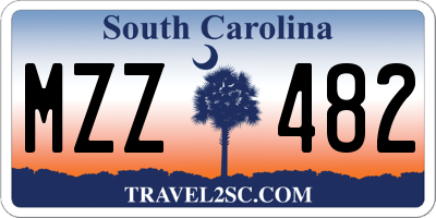 SC license plate MZZ482