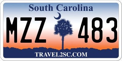 SC license plate MZZ483