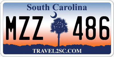 SC license plate MZZ486