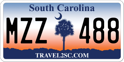 SC license plate MZZ488