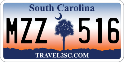 SC license plate MZZ516