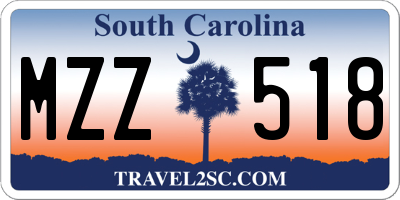 SC license plate MZZ518