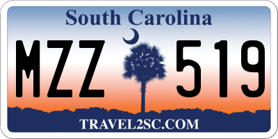 SC license plate MZZ519