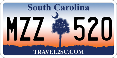 SC license plate MZZ520