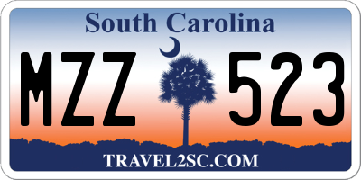 SC license plate MZZ523