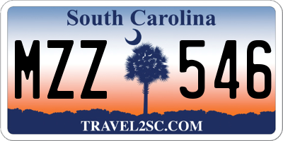 SC license plate MZZ546