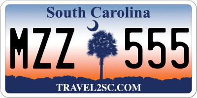 SC license plate MZZ555