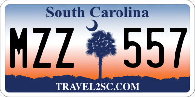 SC license plate MZZ557