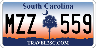 SC license plate MZZ559