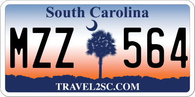 SC license plate MZZ564