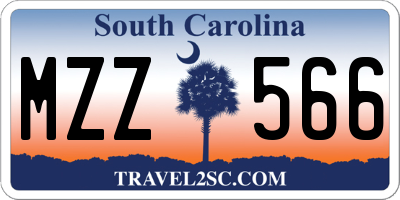 SC license plate MZZ566