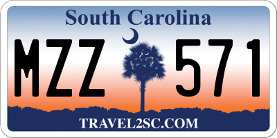 SC license plate MZZ571