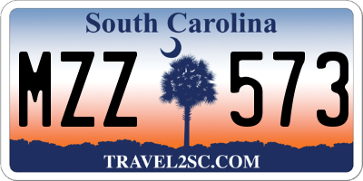 SC license plate MZZ573