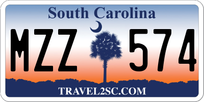 SC license plate MZZ574