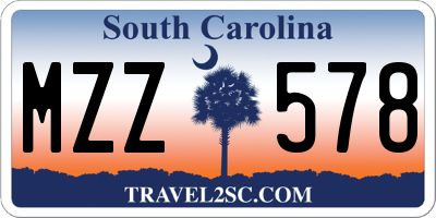 SC license plate MZZ578