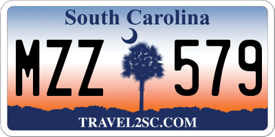 SC license plate MZZ579