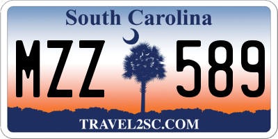 SC license plate MZZ589