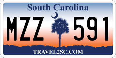 SC license plate MZZ591