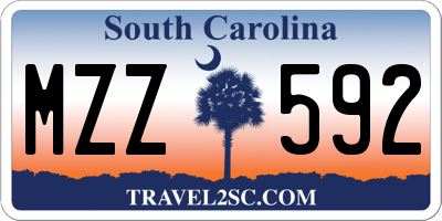 SC license plate MZZ592